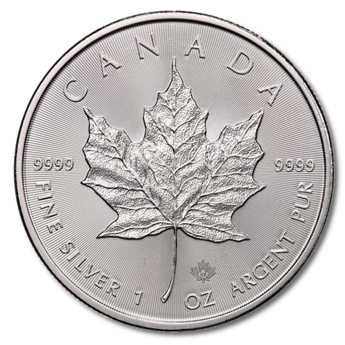 Zdjęcie przodu monety Kanadyjski Liść Klonowy