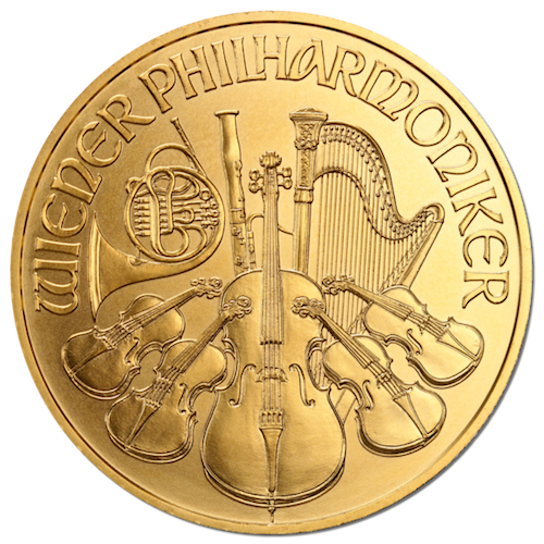 Zdjęcie przodu monety Wiedeńscy Filharmonicy